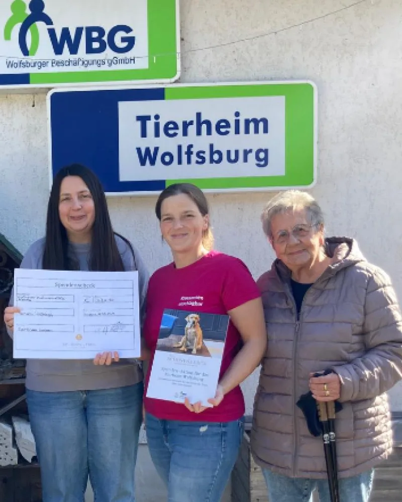 Spendenaktion Tierheim Wolfsburg