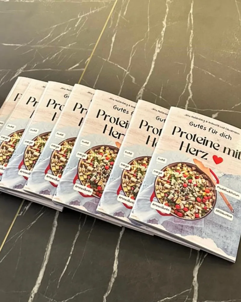 Proteine mit Herz Buchvortsellung