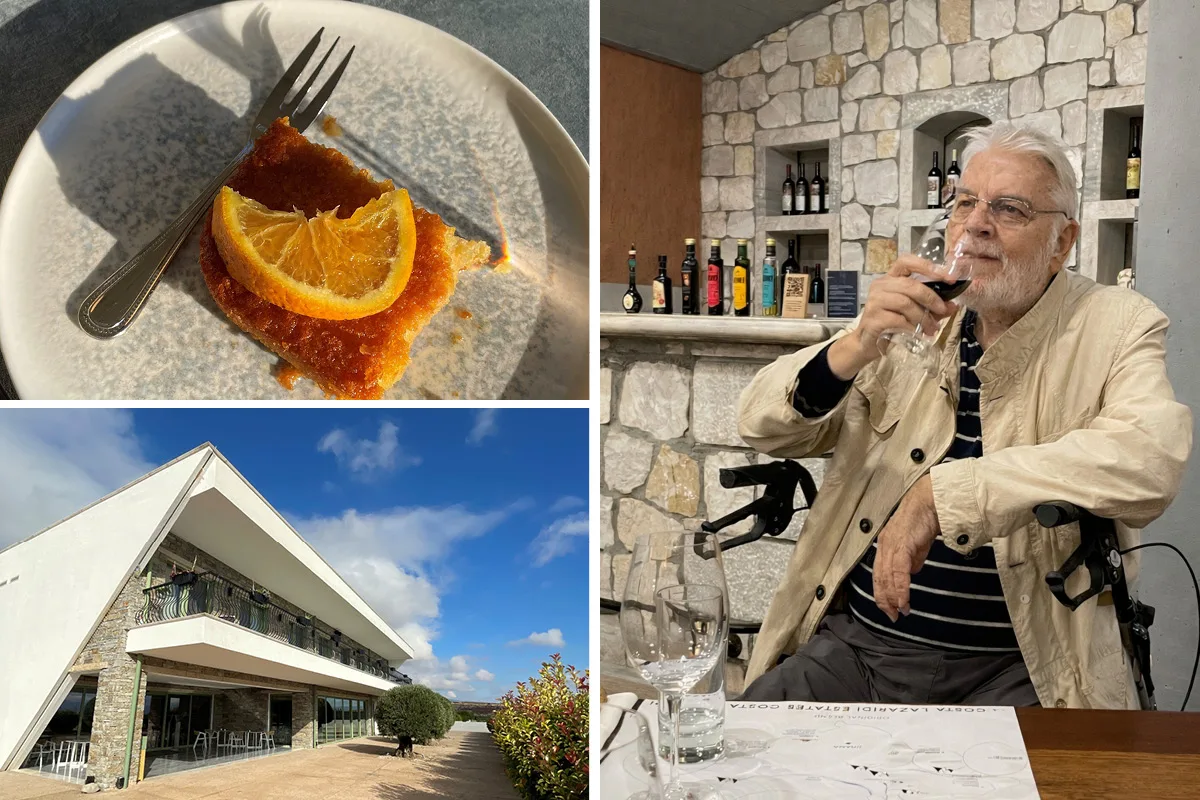 Bewohner Herr Bitzer bei seiner Griechenlandreise