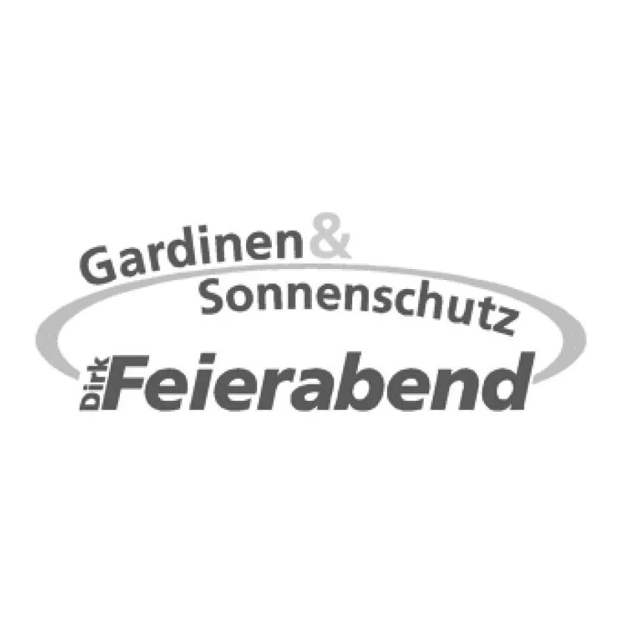 Kooperationspartner Gardinen & Sonnenschutz Feierabend Logo SCHÖNES LEBEN Erftstadt